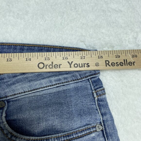 Kut From The Kloth Jeans Womens Sz 14 Blue Ankle Skinny Distressed Denim 35x28 - Picture 6 of 13